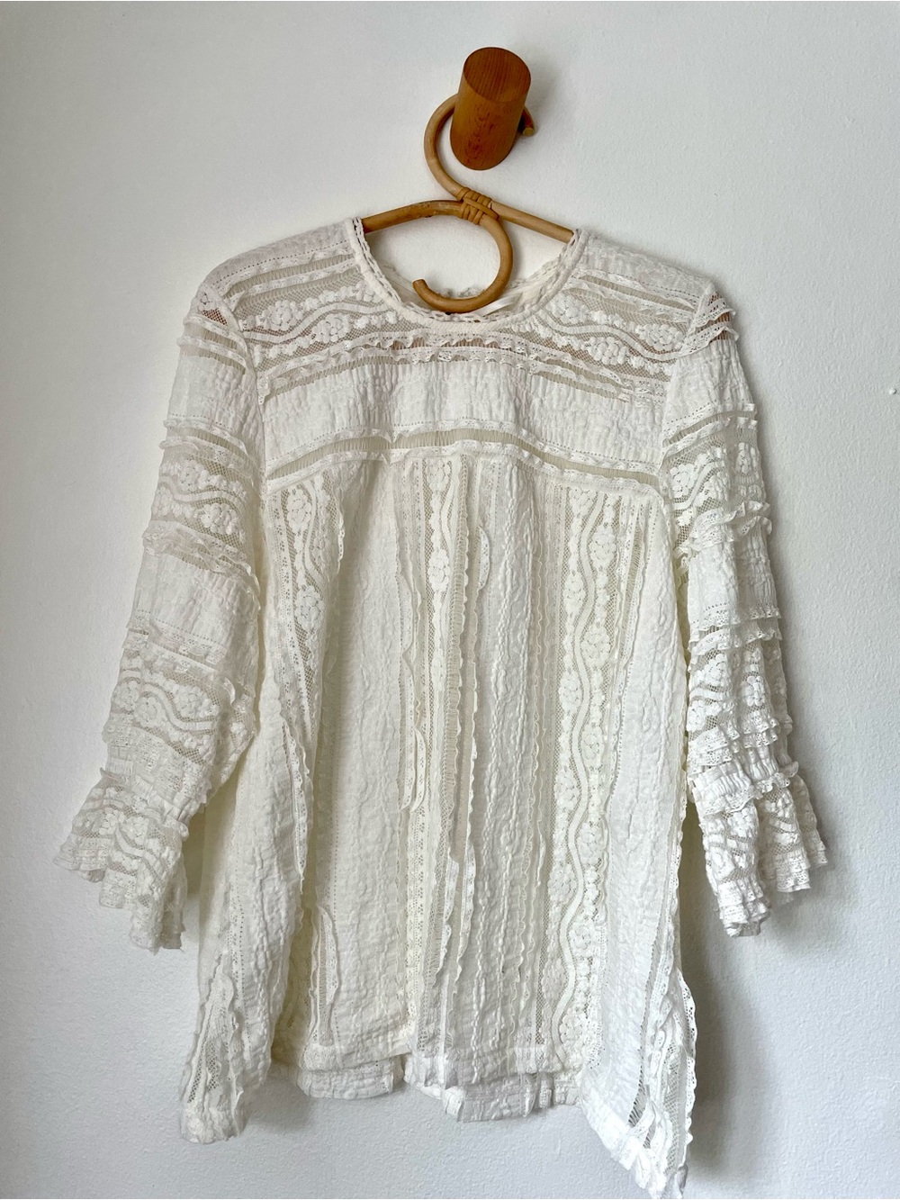 Anthropologie Vintage Inspired Lace Blouse